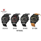 NAVIFORCE NF9068L B/R/B ANALOG LEATHER MEN'S WATCH