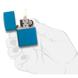 CLASSIC HIGH POLISH BLUE ZIPPO LOGO LIGHTER #20446