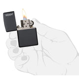 CLASSIC BLACK MATTE WITH ZIPPO LOGO LIGHTER #218