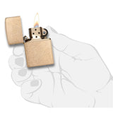 ZIPPO ARMOR TUMBLED BRASS LIGHTER #28496
