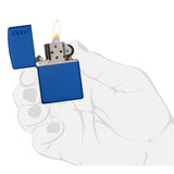 CLASSIC ROYAL BLUE MATTE ZIPPO LOGO LIGHTER #229ZL
