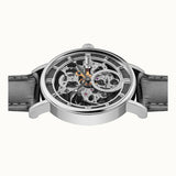 INGERSOLL HERALD AUTOMATIC I00402B STAINLESS STEEL ROUND BLACK LEATHER STRAP MEN'S WATCH