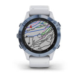 GARMIN FENIX 6 PRO SOLAR GM-010-02410-41 COBALT BLUE AND WHITESTONE SMARTWATCH
