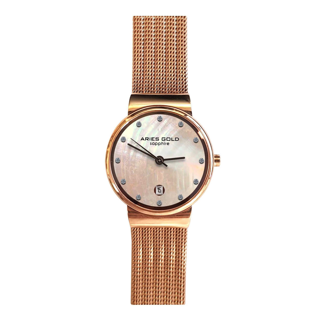 ARIES GOLD ENCHANT CAMILLE GOLD STAINLESS STEEL L 5002 G-MOP WOMEN'S WATCH - H2 Hub Watches