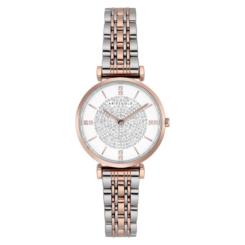 ARIES GOLD VIGOUREUX L 5039Z 2TR-W WOMEN'S WATCH - H2 Hub Watches