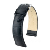 HIRSCH DUKE 50513003746 (18mm) BLACK LEATHER STRAP