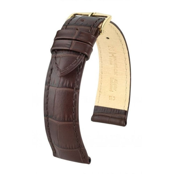 HIRSCH DUKE 50513021528 (22mm) BROWN LEATHER STRAP