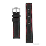 HIRSCH GRAND DUKE 50513063016 (24mm) BLACK LEATHER STRAP