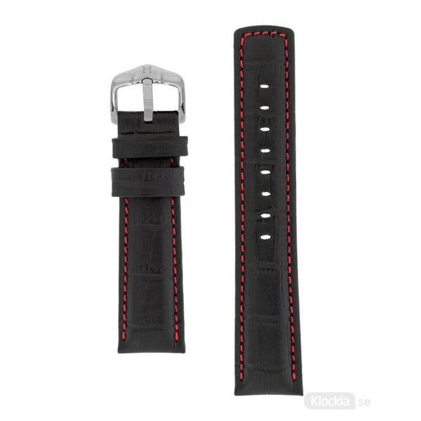 HIRSCH GRAND DUKE 50513063016 (24mm) BLACK LEATHER STRAP