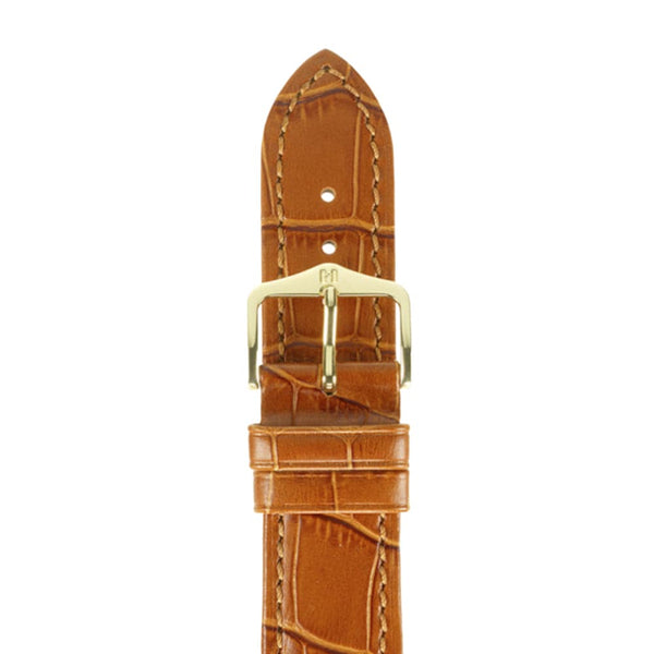 HIRSCH DUKE 50513063184 (22mm) BROWN LEATHER STRAP