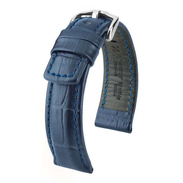 HIRSCH GRAND DUKE 50513074203 ( 20mm ) BLUE LEATHER STRAP