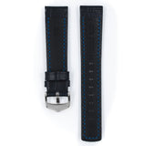 HIRSCH GRAND DUKE 50513074203 ( 20mm ) BLUE LEATHER STRAP