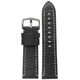 HIRSCH KNIGHT 50513107000 (24mm) BLACK LEATHER
