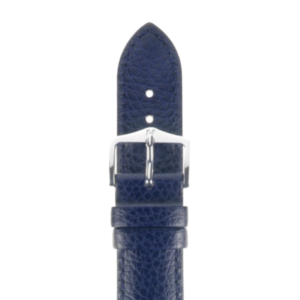 HIRSCH KANSAS 50513143619 ( 22mm ) BLUE LEATHER STRAP