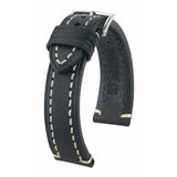HIRSCH LIBERTY ARTISAN 50513928063 ( 24mm ) BLACK LEATHER STRAP