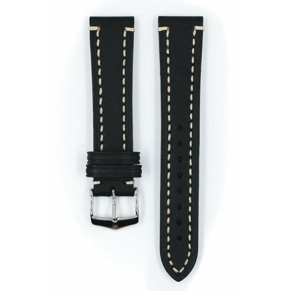 HIRSCH LIBERTY ARTISAN 50513928063 ( 24mm ) BLACK LEATHER STRAP