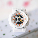 CASIO BABY-G BA-110PP-7A2DR TANDEM SERIES DIGITAL QUARTZ WHITE RESIN WOMEN'S WATCH - H2 Hub Watches