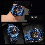 NAVIFORCE NF9163 BE/BE BLUE STAINLESS STEEL MEN WATCH