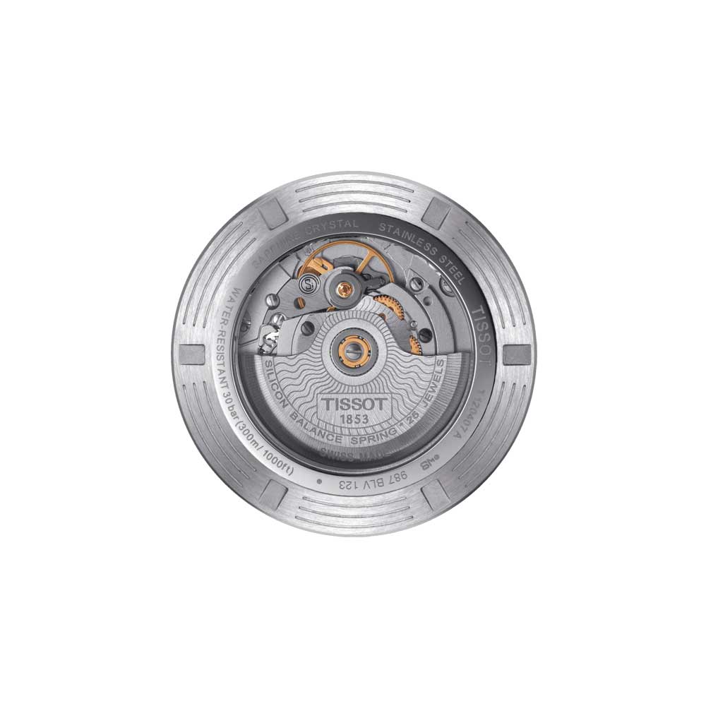 TISSOT T1204071104101 SEASTAR 1000 POWERMATIC 80 SILICIUM MEN'S WATCH - H2 Hub Watches