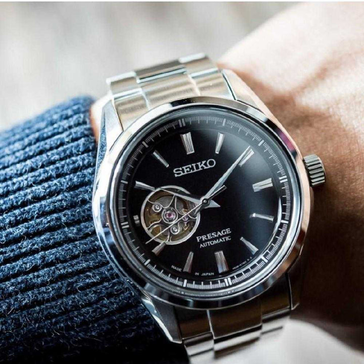 SEIKO PRESAGE SSA357J1 AUTOMATIC STAINLESS STEEL MEN'S SILVER WATCH - H2 Hub Watches