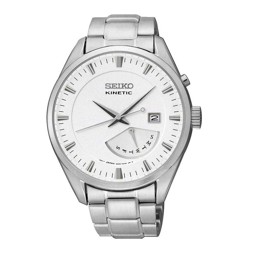 SEIKO GENERAL KINETIC SRN043P1 STAINLESS STEEL MEN'S SILVER WATCH - H2 Hub Watches