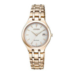 CITIZEN EW2483-85B ECO-DRIVE GOLD STAINLESS STEEL WOMEN'S WATCH - H2 Hub Watches