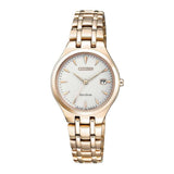 CITIZEN EW2483-85B ECO-DRIVE GOLD STAINLESS STEEL WOMEN'S WATCH - H2 Hub Watches
