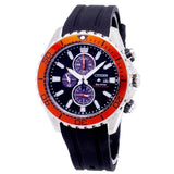 CITIZEN CA0718-13E PROMASTER MARINE CHRONOGRAPH SILVER STAINLESS STEEL BLACK SILICONE STRAP MEN'S WATCH - H2 Hub Watches
