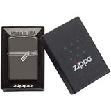 ZIPPO ZIPPED BLACK ICE LIGHTER #21088
