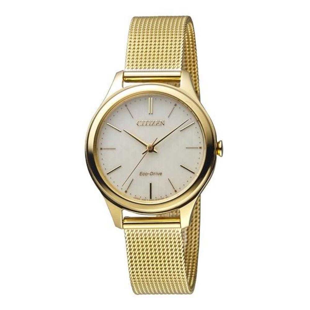CITIZEN EM0502-86P ECO-DRIVE GOLD STAINLESS STEEL WOMEN'S WATCH - H2 Hub Watches