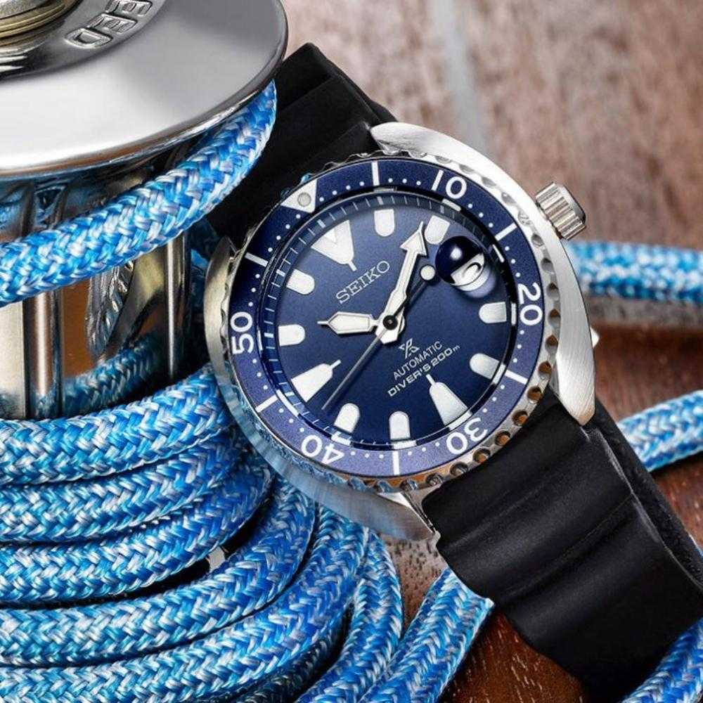 SEIKO PROSPEX SRPC39K1 AUTOMATIC MEN'S BLACK RUBBER STRAP WATCH - H2 Hub Watches