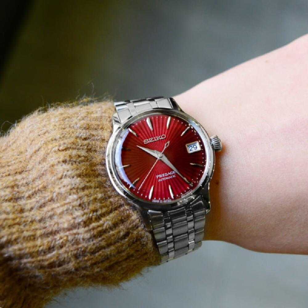 SEIKO PRESAGE SRP853J1 AUTOMATIC STAINLESS STEEL WOMEN'S SILVER WATCH - H2 Hub Watches