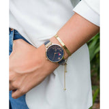 SARA MILLER CHELSEA  BLUE DIAL ROSE GOLD MESH STRAP WOMEN'S WATCH SA4006