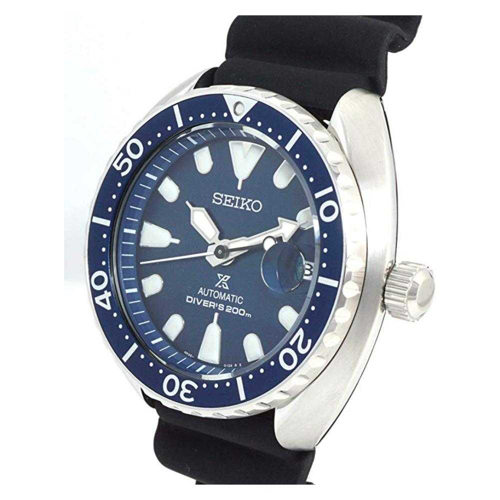 SEIKO PROSPEX SRPC39K1 AUTOMATIC MEN'S BLACK RUBBER STRAP WATCH - H2 Hub Watches