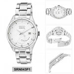 SEIKO GENERAL KINETIC SRN043P1 STAINLESS STEEL MEN'S SILVER WATCH - H2 Hub Watches