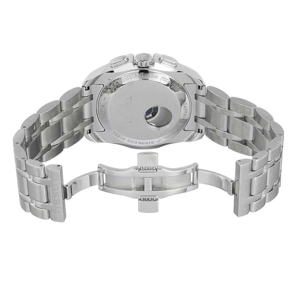 TISSOT  AUTOMATIC BLACK DIAL CHRONOGRAPH STAINLESS STEEL MEN'S WATCH T0356271105100 - H2 Hub Watches