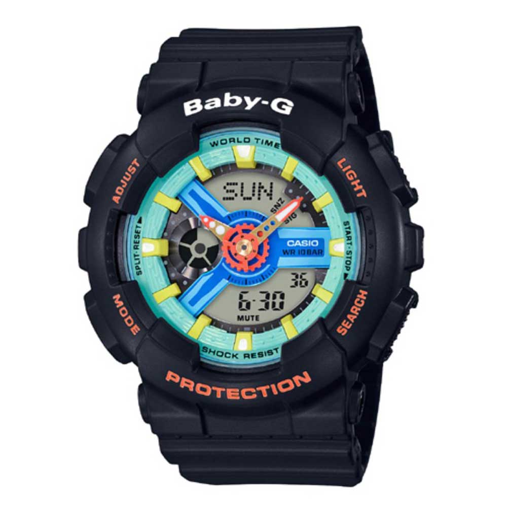 CASIO BABY-G BA-110NR-1ADR DIGITAL QUARTZ BLACK RESIN WOMEN'S WATCH - H2 Hub Watches