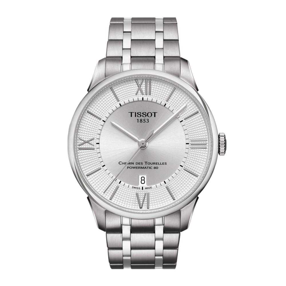 TISSOT T0994071103800 CHEMIN DES TOURELLES POWERMATIC 80 MEN'S WATCH - H2 Hub Watches