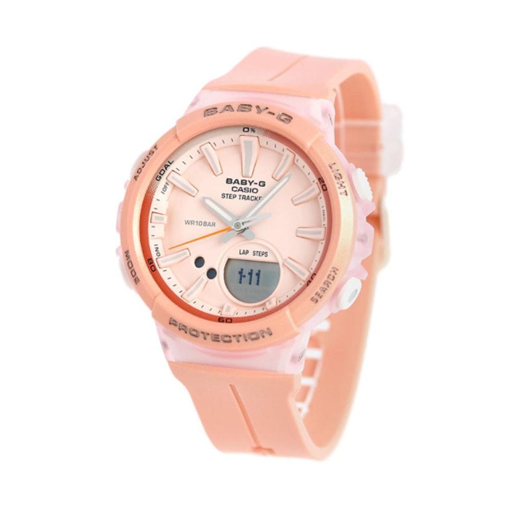 CASIO BABY-G BGS-100-4ADR DIGITAL QUARTZ PINK RESIN WOMEN'S WATCH - H2 Hub Watches