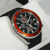 CITIZEN CA0718-13E PROMASTER MARINE CHRONOGRAPH SILVER STAINLESS STEEL BLACK SILICONE STRAP MEN'S WATCH - H2 Hub Watches