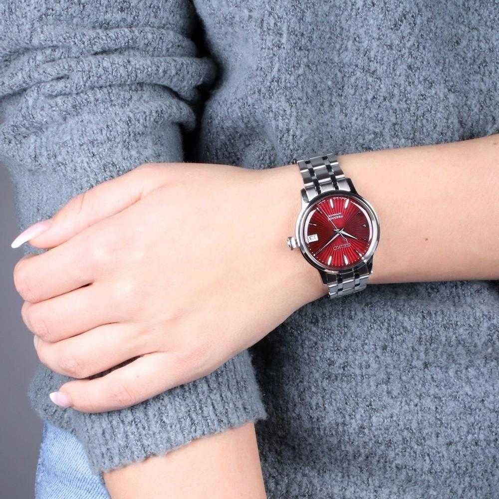 SEIKO PRESAGE SRP853J1 AUTOMATIC STAINLESS STEEL WOMEN'S SILVER WATCH - H2 Hub Watches