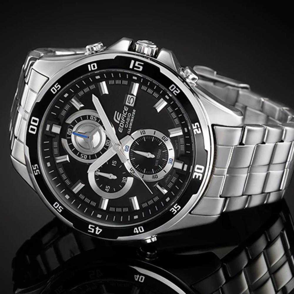 CASIO EDIFICE EFR-547D-1AVUDF CHRONOGRAPH SILVER STAINLESS STEEL MEN'S WATCH - H2 Hub Watches