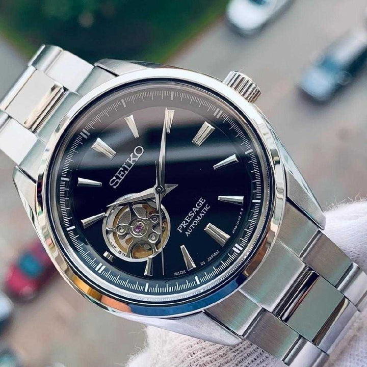 SEIKO PRESAGE SSA357J1 AUTOMATIC STAINLESS STEEL MEN'S SILVER WATCH - H2 Hub Watches