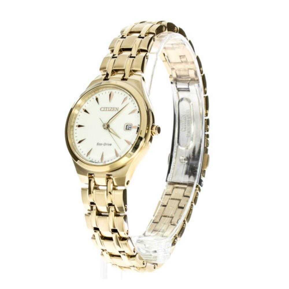 CITIZEN EW2483-85B ECO-DRIVE GOLD STAINLESS STEEL WOMEN'S WATCH - H2 Hub Watches