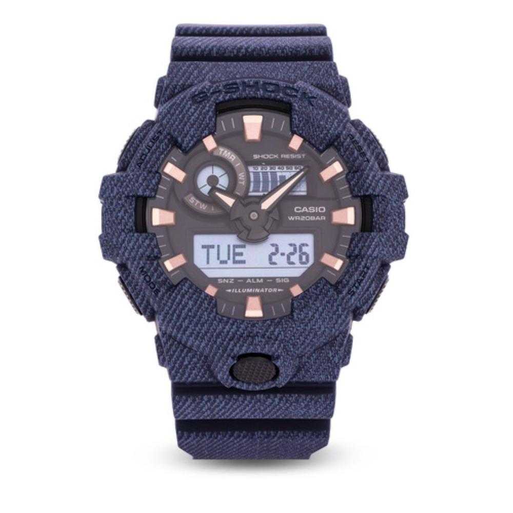 CASIO G-SHOCK GA-700DE-2ADR DIGITAL QUARTZ BLUE RESIN WOMEN'S WATCH - H2 Hub Watches