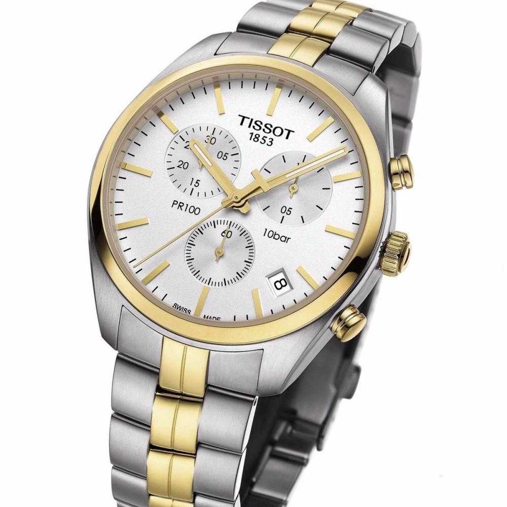 TISSOT T1014172203100 PR 100 CHRONOGRAPH MEN'S WATCH - H2 Hub Watches