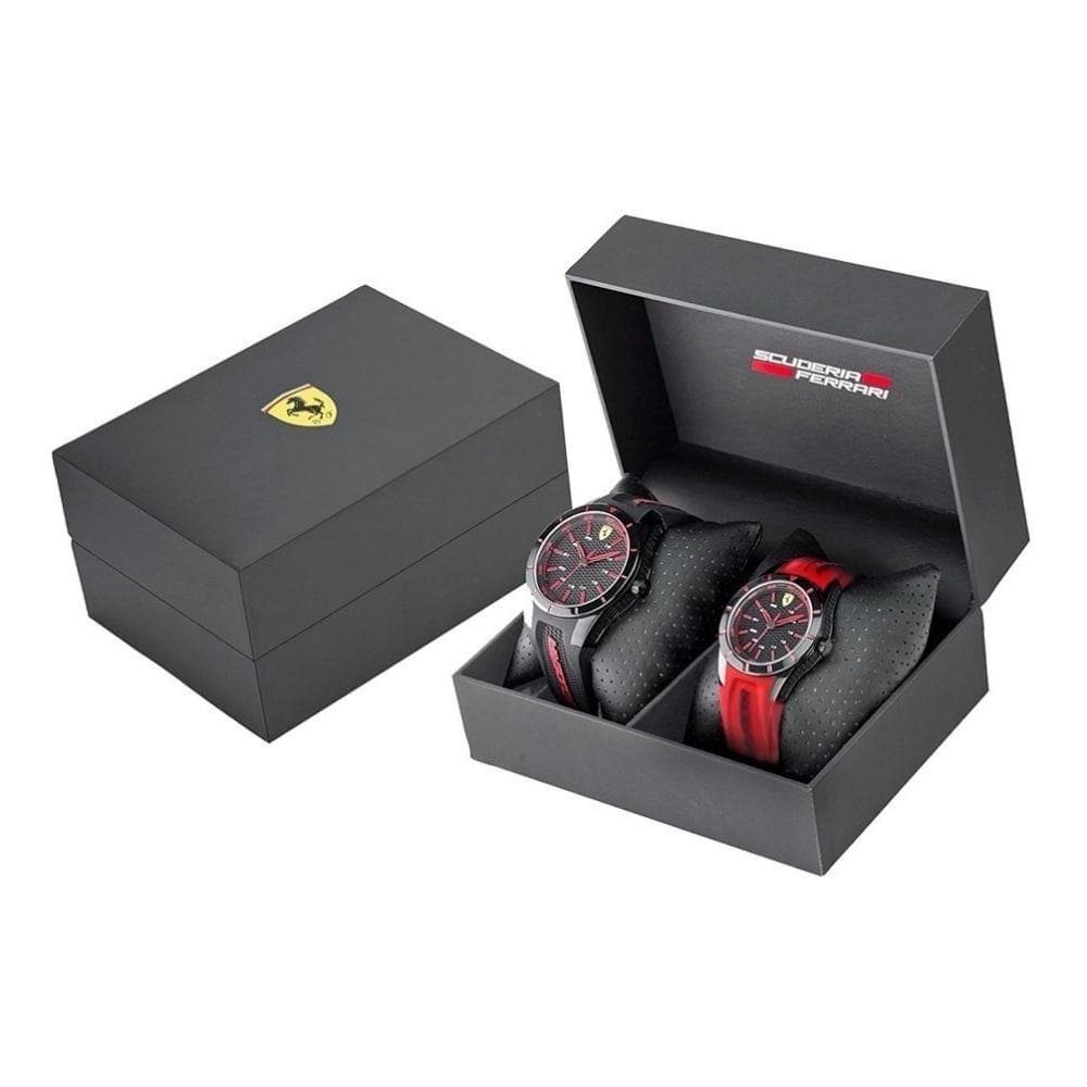 FERRARI REDREV SET SILICONE STRAP 870019 SET WATCH - H2 Hub Watches