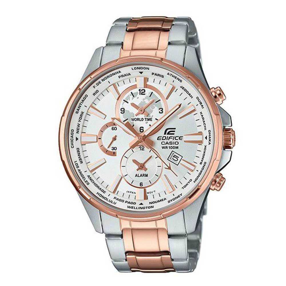 CASIO EDIFICE EFR-304SG-7AVUDF TWO TONE STAINLESS STEEL MEN'S WATCH - H2 Hub Watches