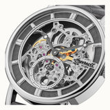 INGERSOLL HERALD AUTOMATIC I00402B STAINLESS STEEL ROUND BLACK LEATHER STRAP MEN'S WATCH