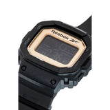REEBOK PROUD DIGITAL WATCH BLACK/GOLD MEN WATCH RV-POD-G9-PBPB-B2